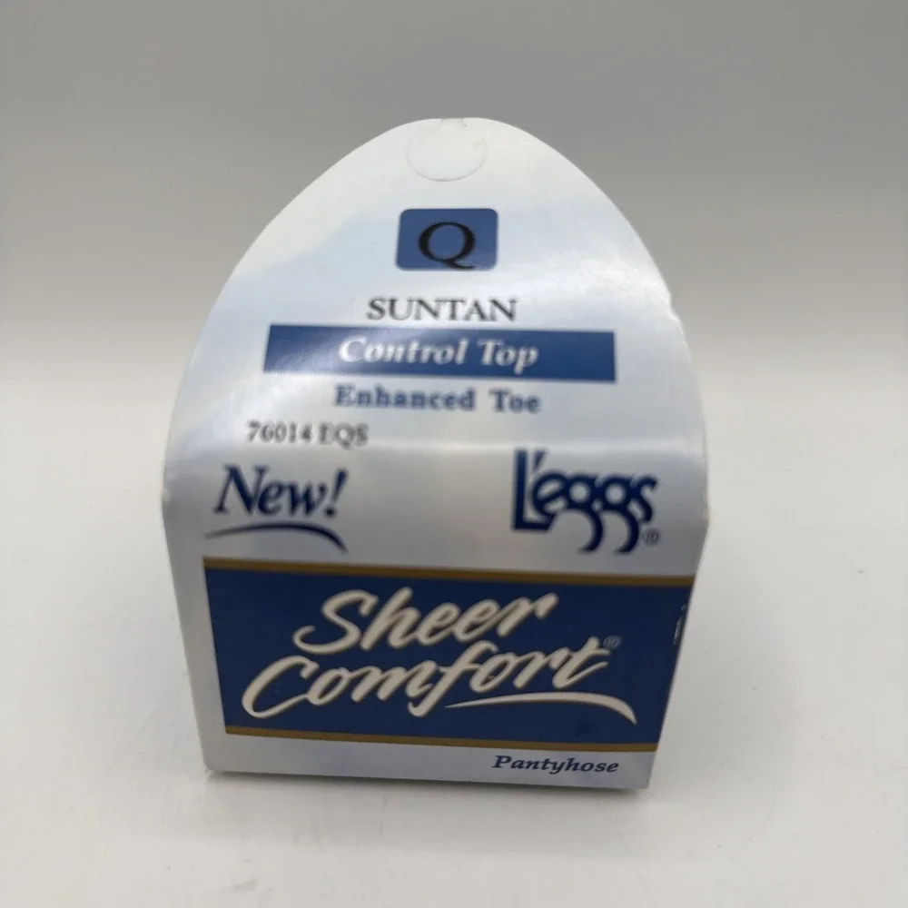 Leggs‎ Sheer Comfort Pantyhose Control Top Enhanced Toe Sz Q Suntan 76014